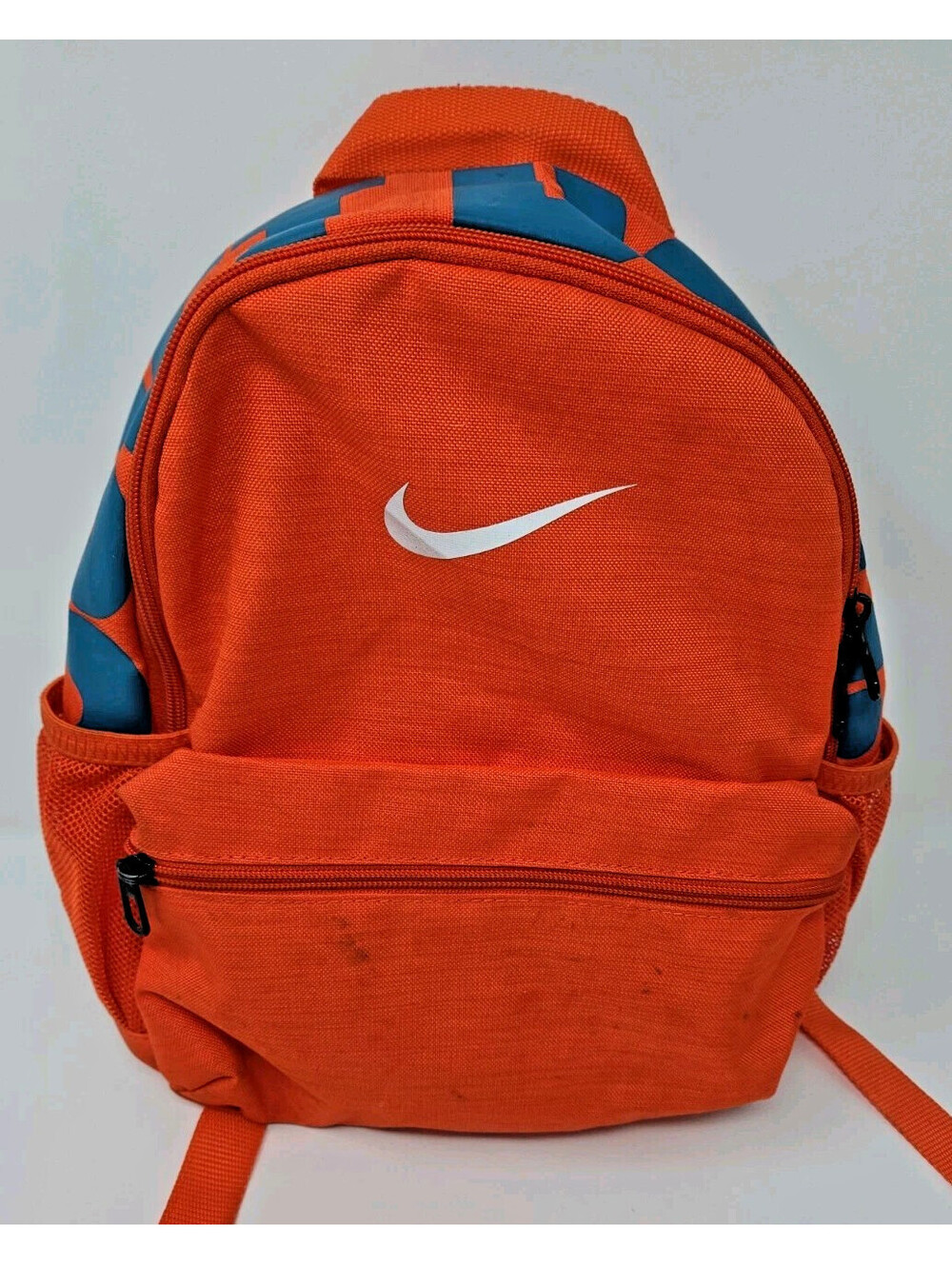Youth Kids Nike Elemental Graphic Backpack Teal/Neon Orange Hipster Bag Retro 13